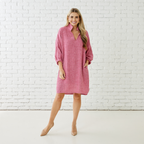 Caryn Lawn BETSY COLLAR TWEED DRESS PINK