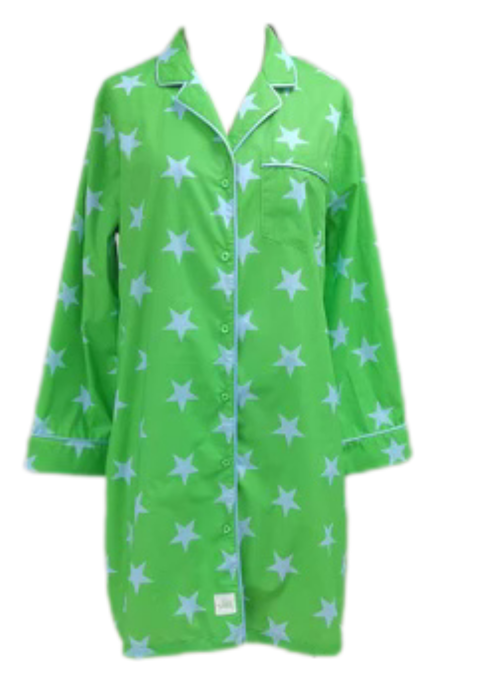 Caryn Lawn Green/blue star Sleep Shirt
