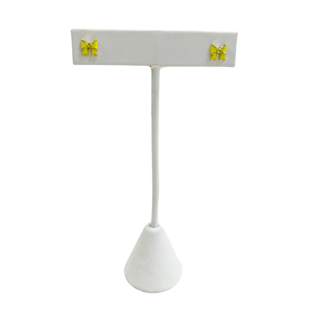 Caryn Lawn Teeny Tiny Bow Earring Yellow