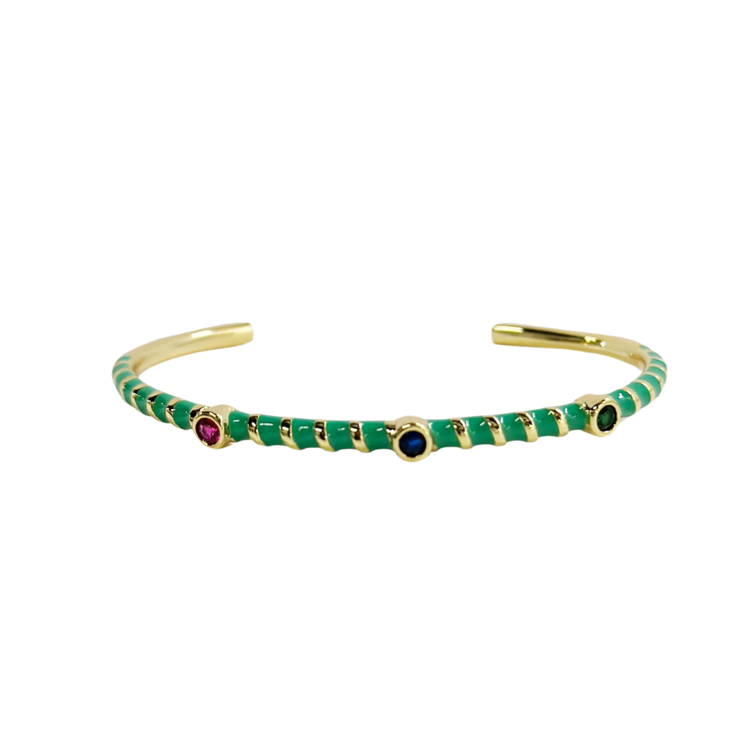 Caryn Lawn Ani Cuff Green