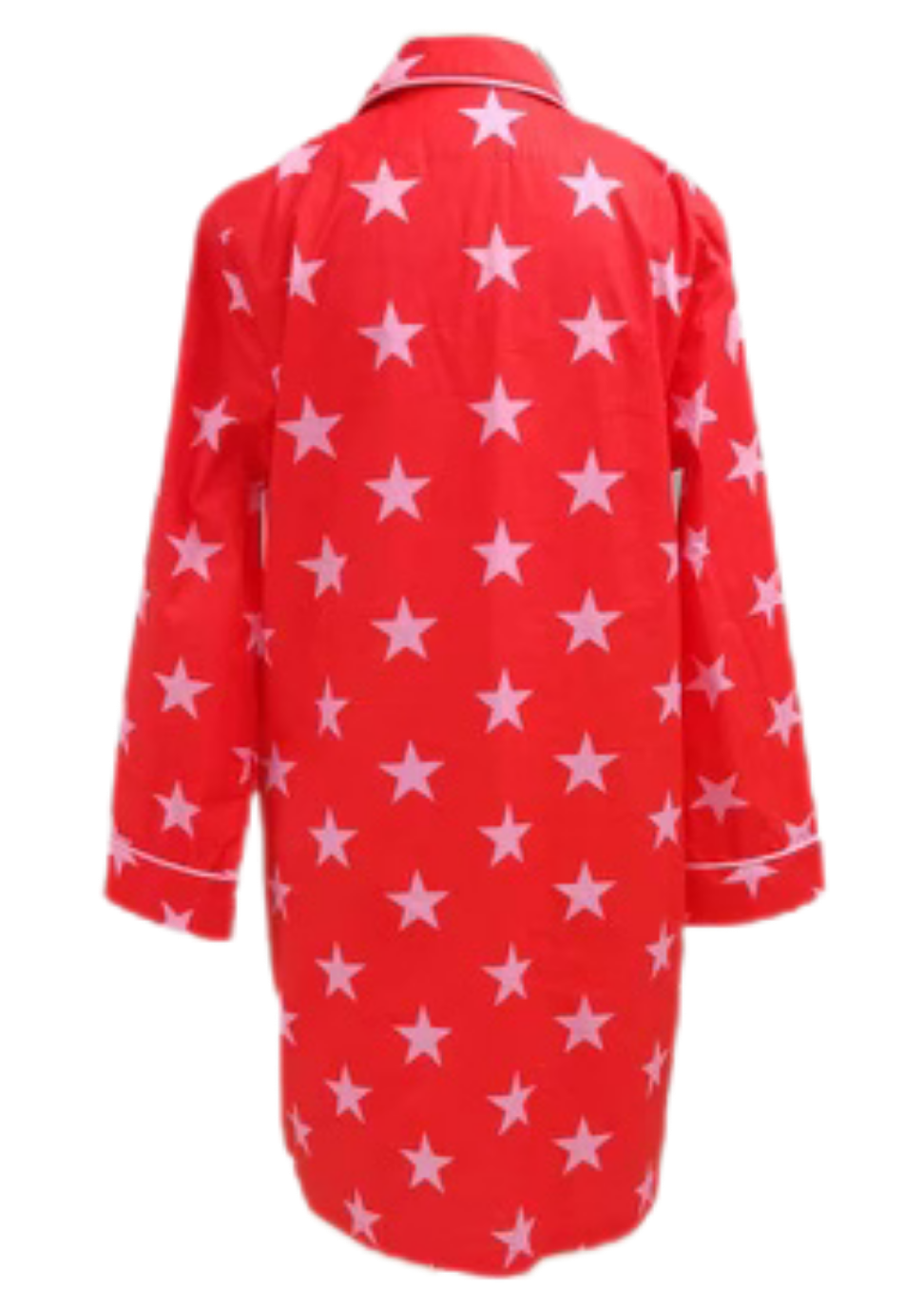 Caryn Lawn Red/pink star Sleep Shirt