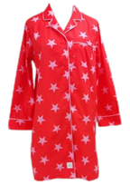 Caryn Lawn Red/pink star Sleep Shirt