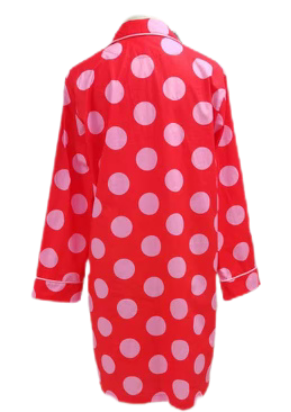 Caryn Lawn Red/pink polka dot Sleep Shirt