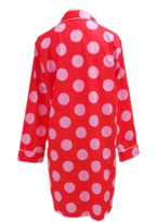 Caryn Lawn Red/pink polka dot Sleep Shirt