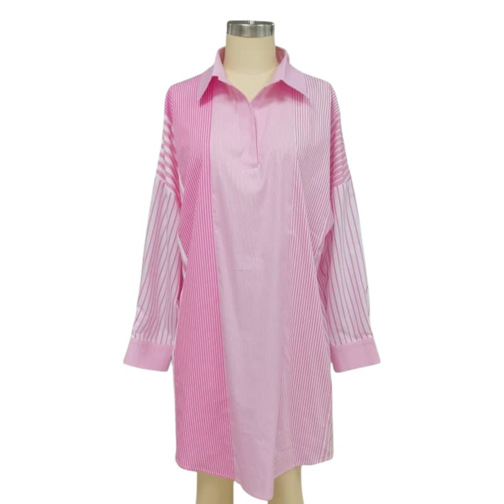 Caryn Lawn Preppy Patchwork Pink