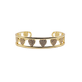 Caryn Lawn Heart CZ Cuff
