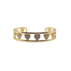 Caryn Lawn Heart CZ Cuff