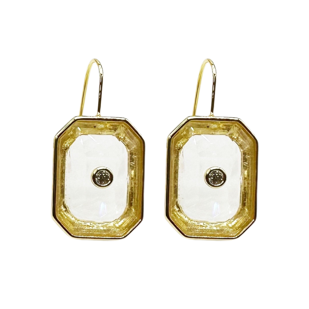 Caryn Lawn Grace Earring Clear