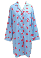 Caryn Lawn Blue/red star Sleep Shirt