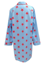 Caryn Lawn Blue/red star Sleep Shirt