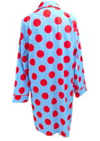 Caryn Lawn Blue/red polka dot Sleep Shirt