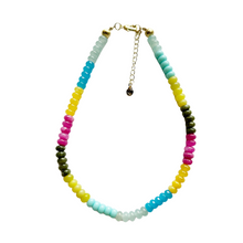 Load image into Gallery viewer, colorful glass bead necklace 