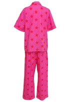Caryn Lawn Pink/red star Pj Set