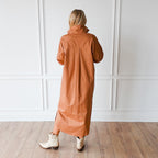 Caryn Lawn Dani Dress Cocoa and Blue