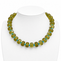 Carmel Necklace Peridot/Light Blue