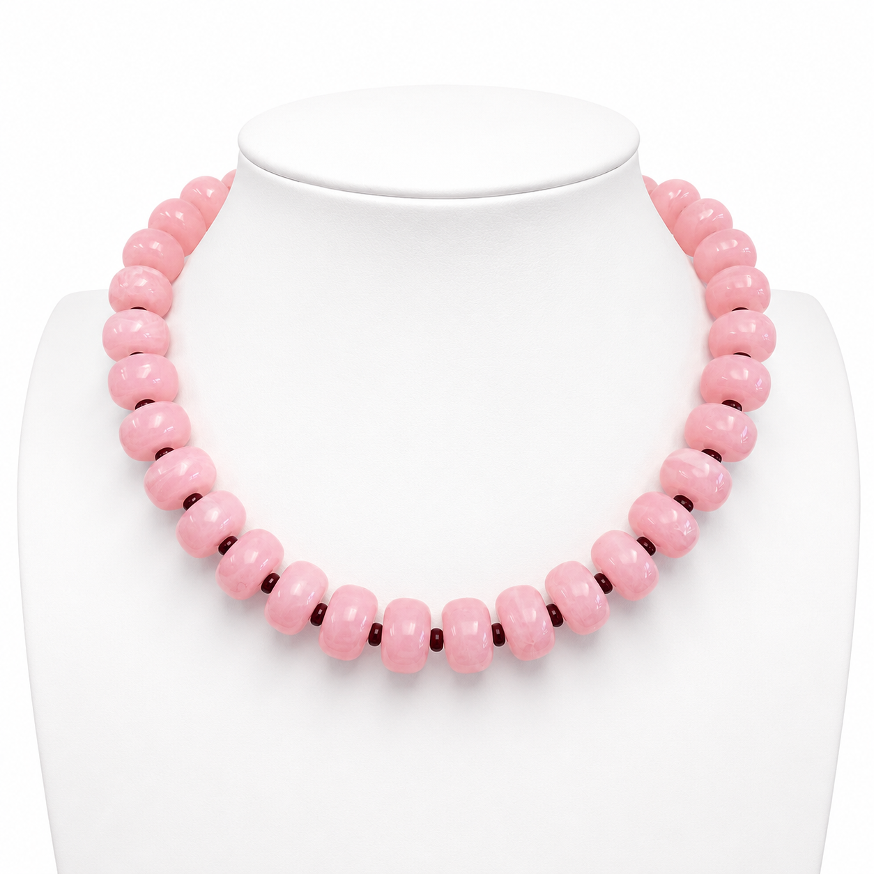 Carmel Necklace Light Pink/ Royal