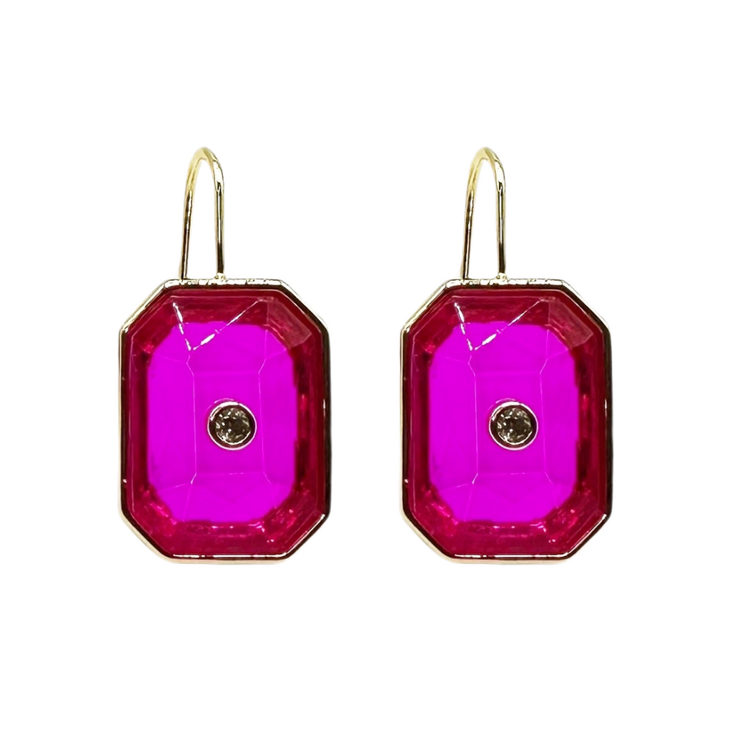 Caryn Lawn Grace Earring Hot Pink