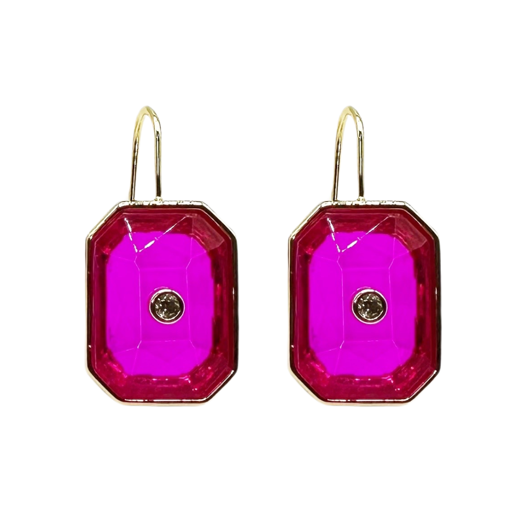Caryn Lawn Grace Earring Hot Pink