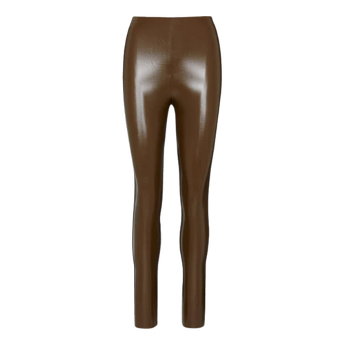 Caryn Lawn Commando Faux Leather Legging Cadet