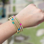 Caryn Lawn Jasmine Bangle Green