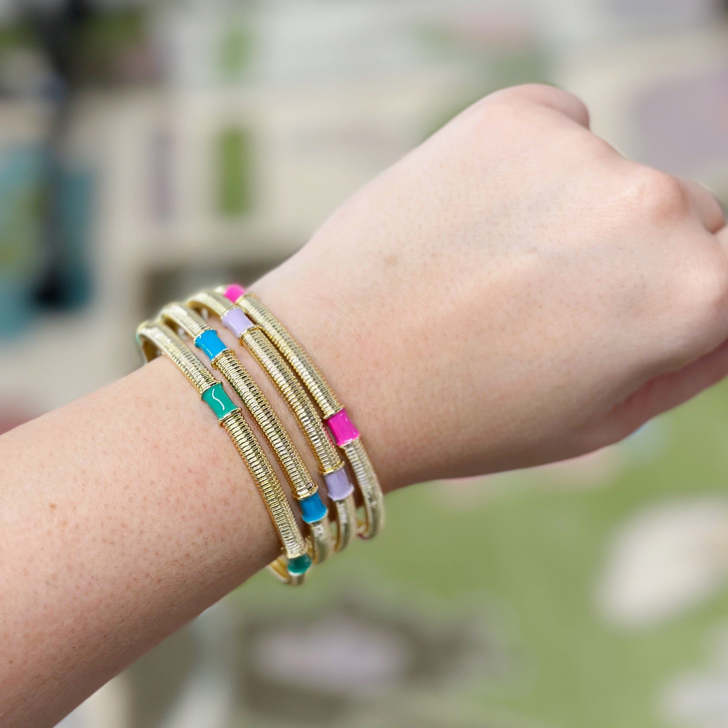 Caryn Lawn Jasmine Bangle Turquoise