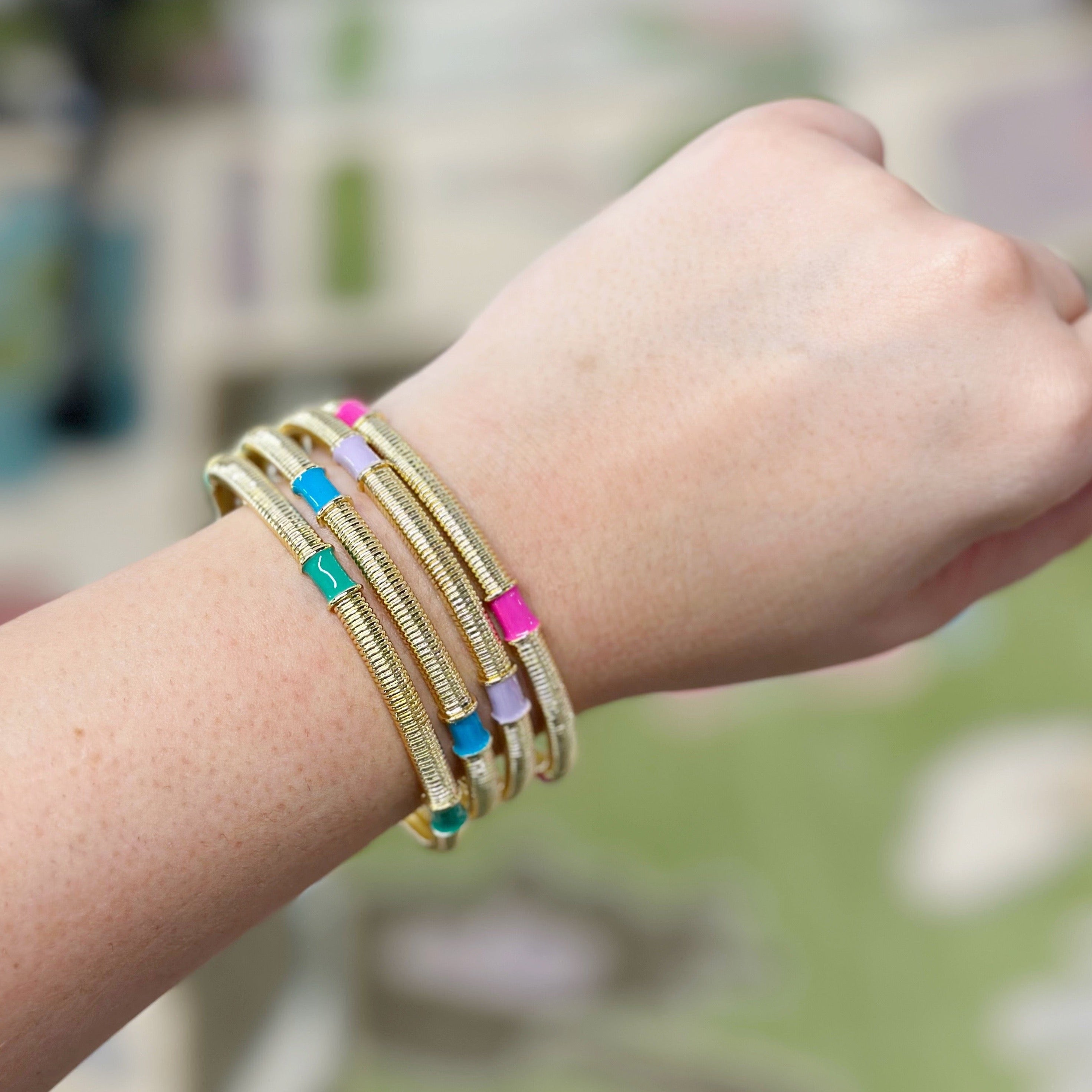 Caryn Lawn Jasmine Bangle Pink