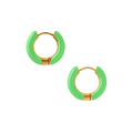 Caryn Lawn Abby Hoop Earring Green