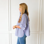 Caryn Lawn Abby Swing Top Blue and Navy Stripe