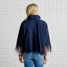 Load image into Gallery viewer, Caryn Lawn Abby Swing Top Feather Midnight