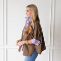 Caryn Lawn Abby Swing Top Forest and Lavender