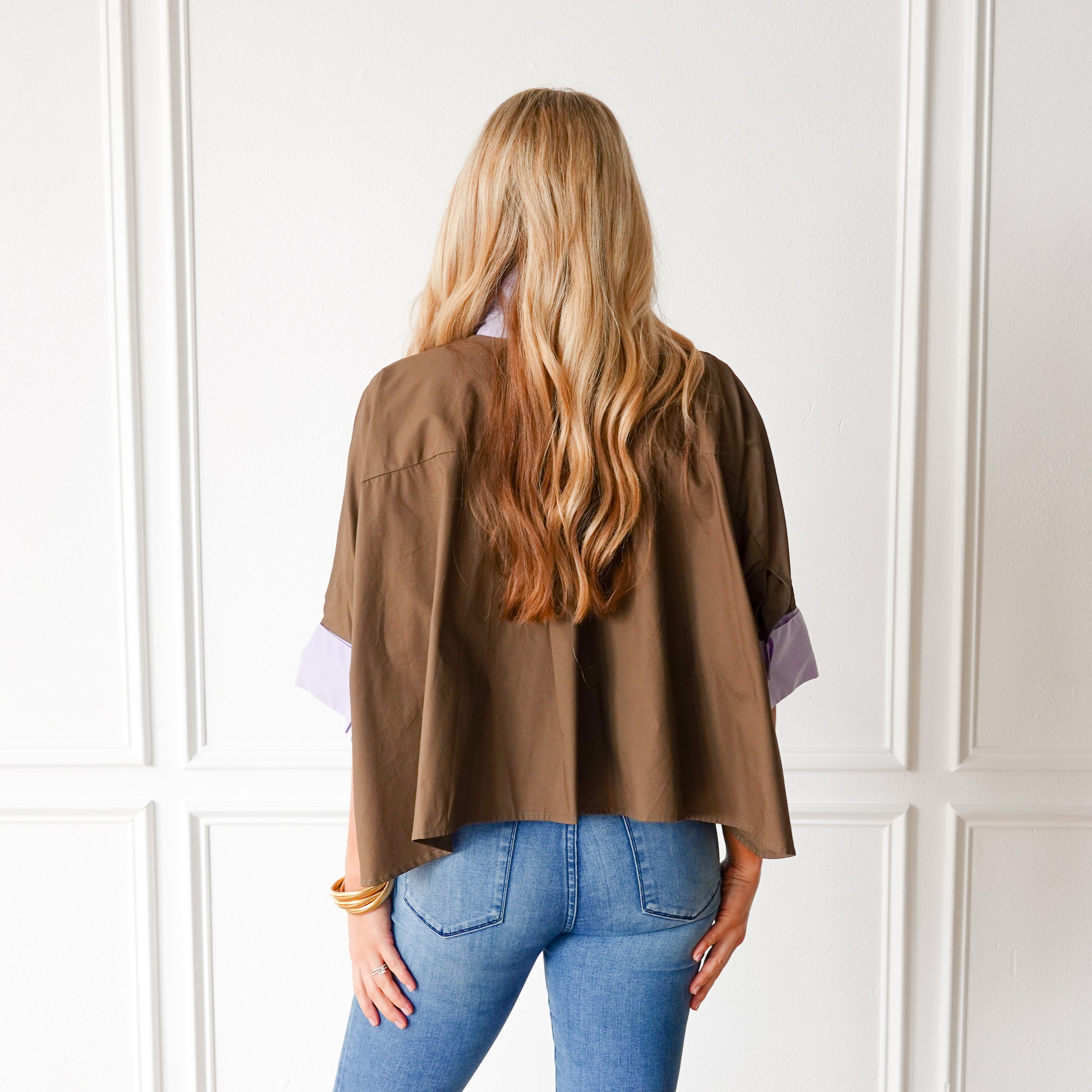 Caryn Lawn Abby Swing Top Forest and Lavender