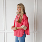 Caryn Lawn Abby Swing Top Rose and Khaki