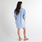 Caryn Lawn Asher Dress Blue Stripe