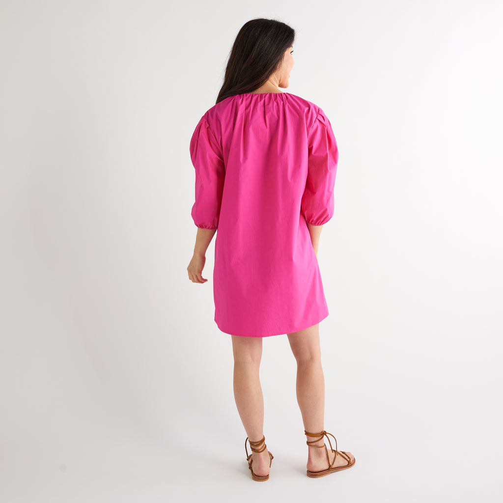 Caryn Lawn Asher Dress Fuchsia