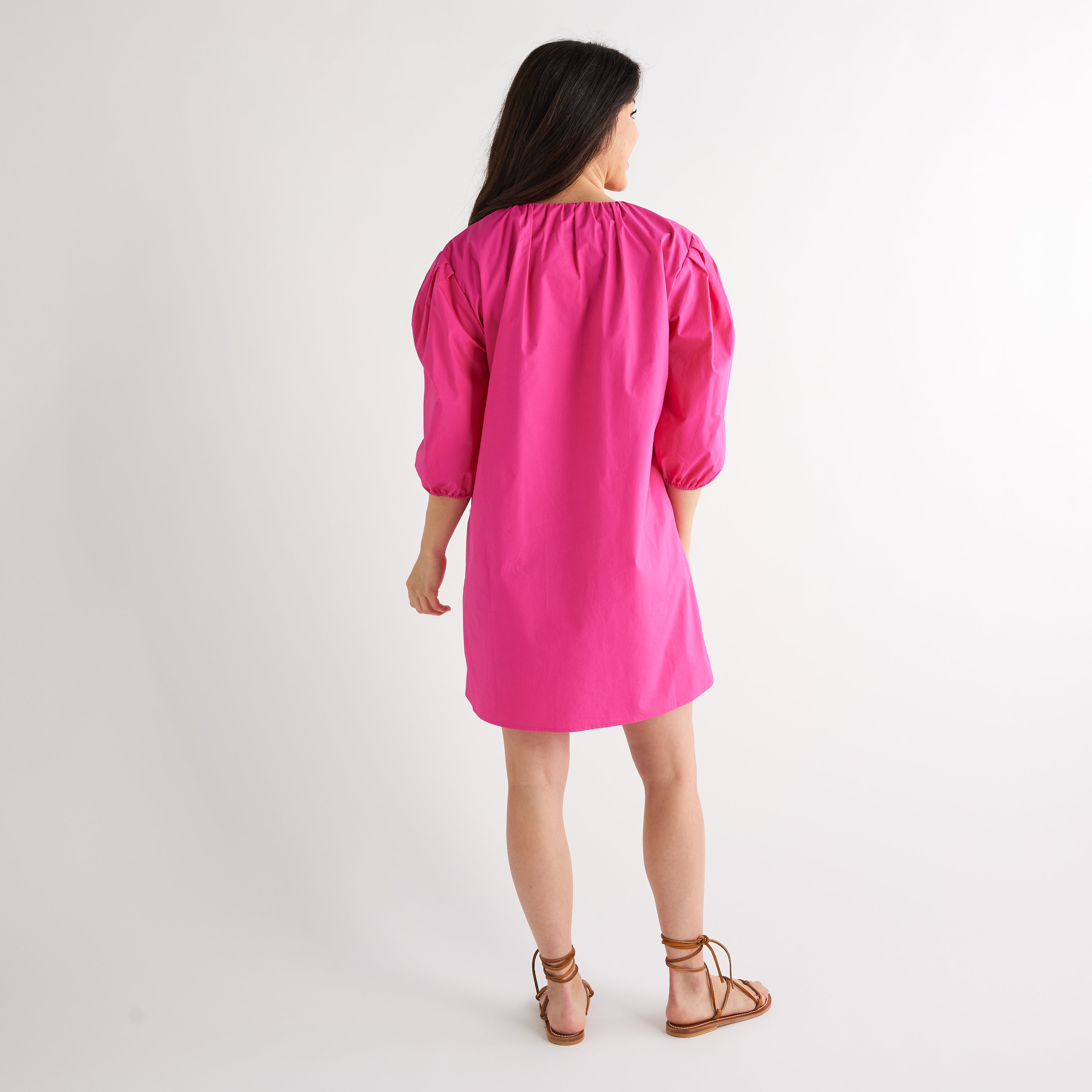 Caryn Lawn Asher Dress Fuchsia