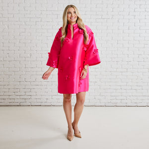 Caryn Lawn Audrey Dress Hot Pink