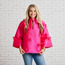 Load image into Gallery viewer, Caryn Lawn Audrey Top Hot Pink