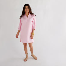 Load image into Gallery viewer, Caryn Lawn Betsy Collar Jacquard Dress Light Pink