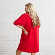 Load image into Gallery viewer, Caryn Lawn Brooke Dress Red