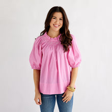 Load image into Gallery viewer, Brooke Top Pink Stripe