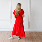 Caryn Lawn Gayle Dress Red