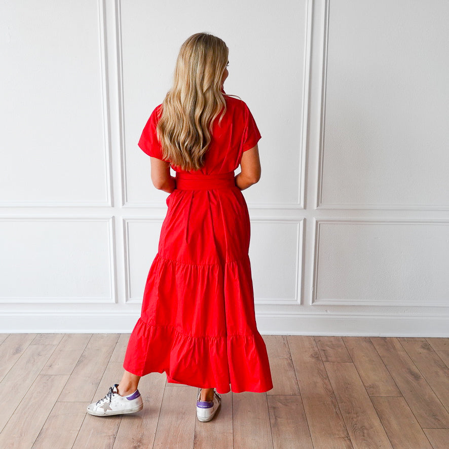 Caryn Lawn Gayle Dress Red