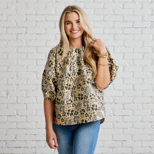 Caryn Lawn Cami Jacquard Top Smoke