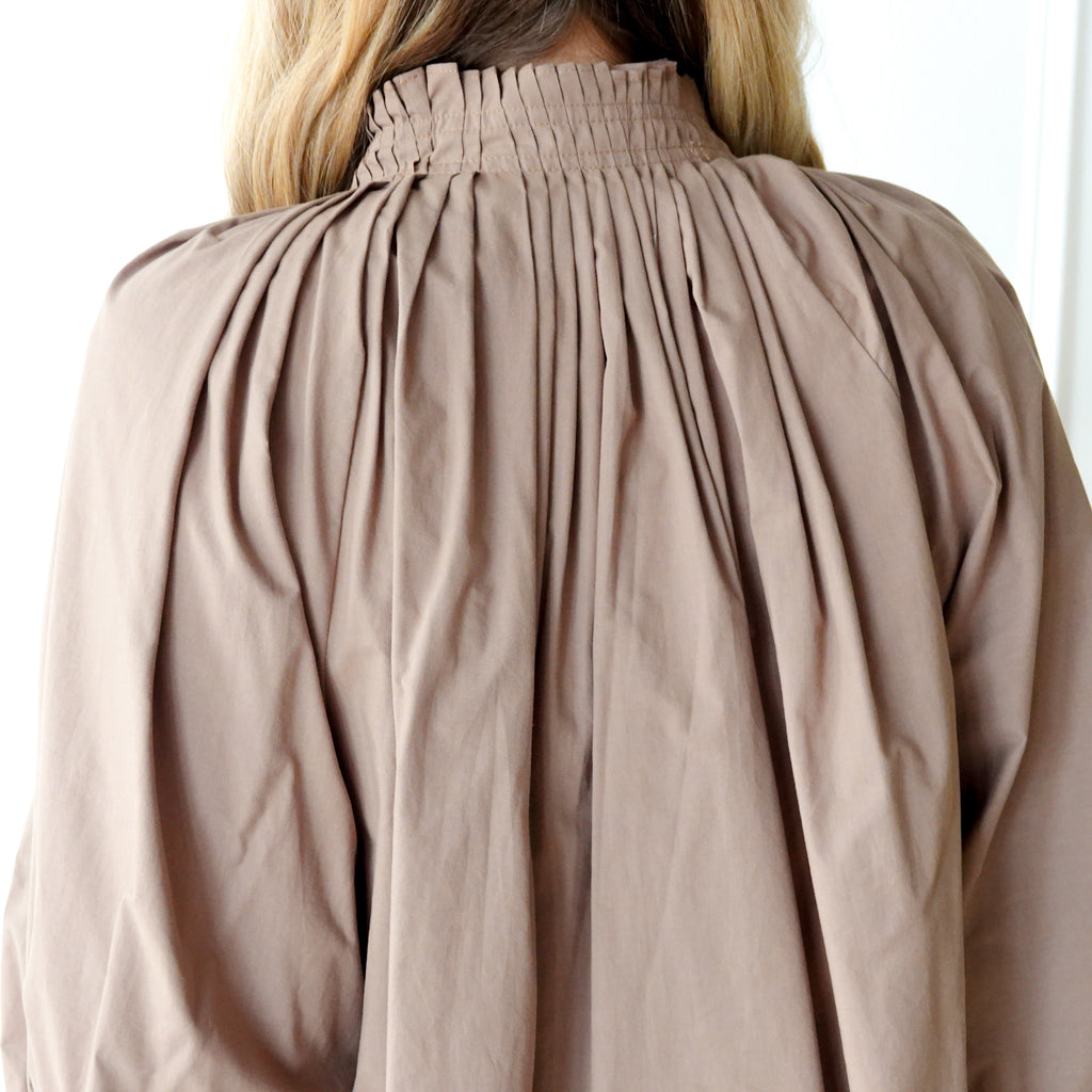 Caryn Lawn Camille Top Taupe and Neon
