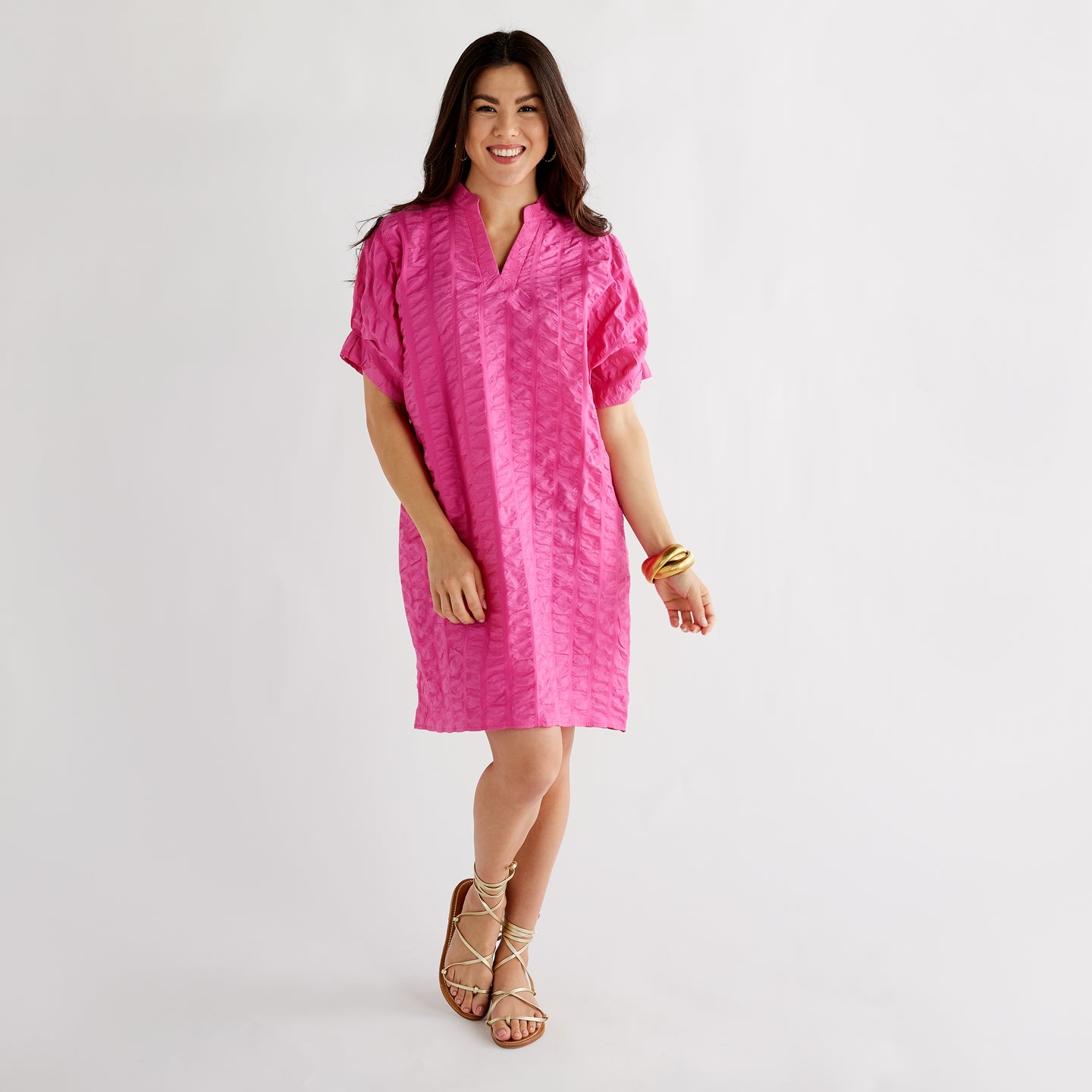 Caryn Lawn Caroline Dress Rose