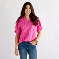 Caryn Lawn Caroline Top Rose