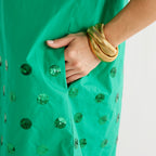 Caryn Lawn Celia Dress Kelly Sequin