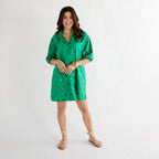 Caryn Lawn Celia Dress Kelly Sequin