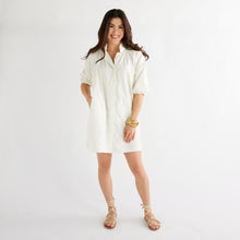 Load image into Gallery viewer, Caryn Lawn Celia Dress White Sequin