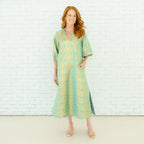 Caryn Lawn Coco Jacquard Lime